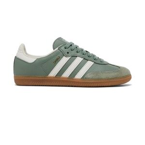 Adidas Samba Green and White Shoes